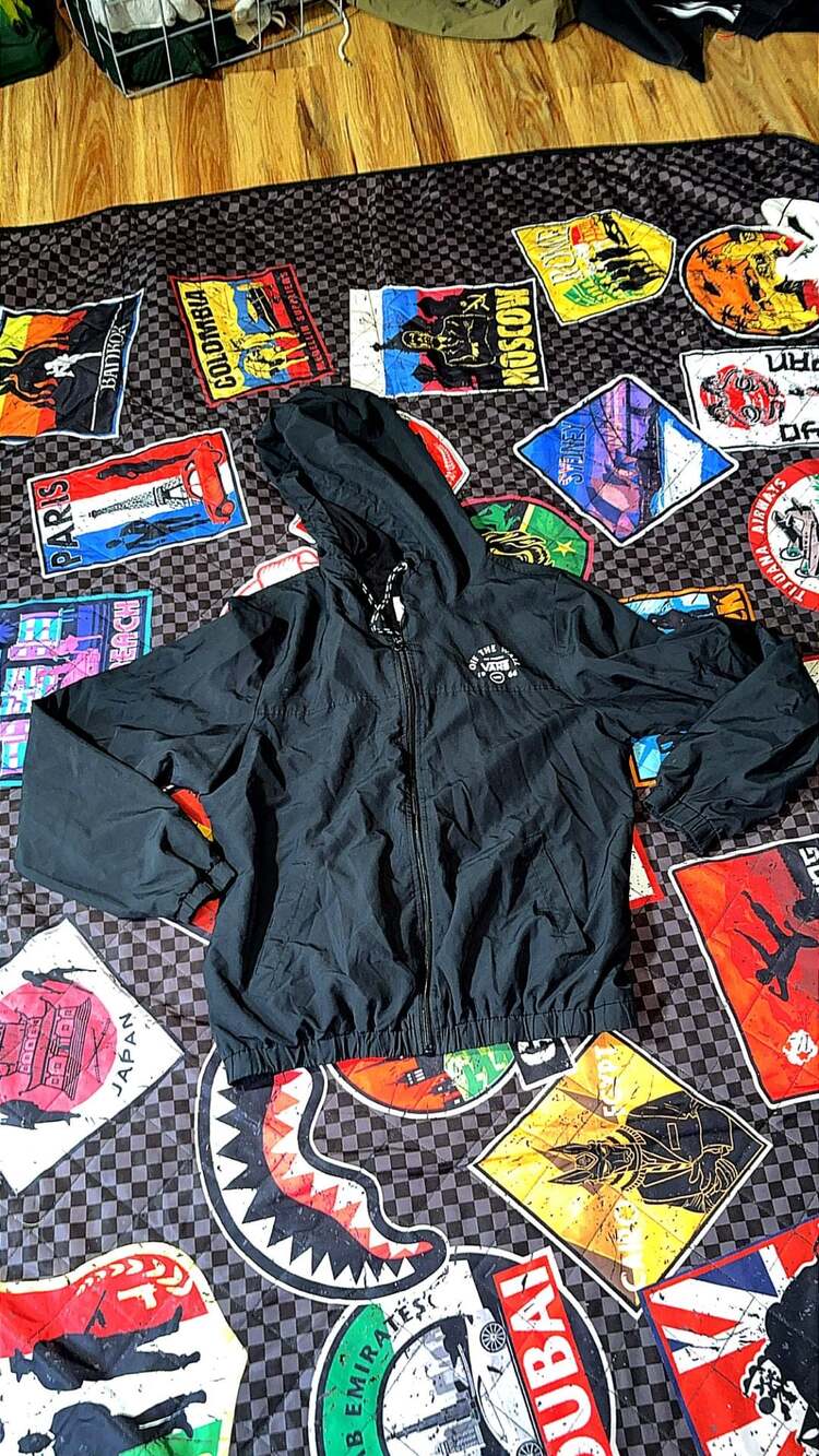 Vans Off The Wall Full-Zip Hooded Windbreaker Jacket